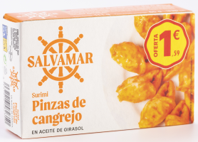 salvamar SURIMIS DELICIAS CANGREJO EN AC. GIRASOL PVP 1,59EUR OL-120