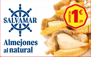salvamar ALMEJAS AL NATURAL 1,59 EUR OL-120