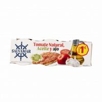 salvamar TOMATE NATURAL, ACEITE Y AJO PACK 3x23Gr. PVP 1EUR