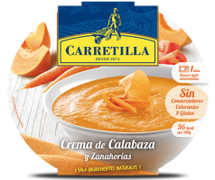 Carretilla CREMA DE CALABAZA Y ZANAHORIAS 350Gr.