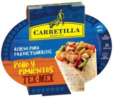 Carretilla RELLENO FAJITAS POLLO Y PIM. 300Gr.