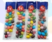 **Aromas CACAHUETE CUB. CHOCO COLORES 70Gr. 1EUR